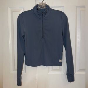 Vuori Studio Half Zip “Blue Azure” Color Women’s Size Small